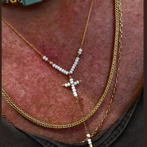 Collier " kiara" cristal blanc